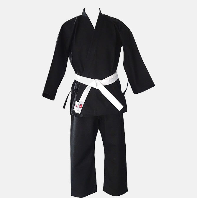 12oz canvas black karate Gi