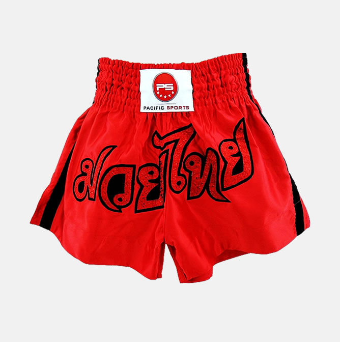 Muay Thai kickboxing Shorts with Thai Lettering